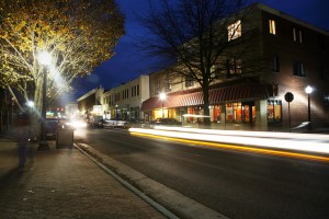 Blacksburg VA at night